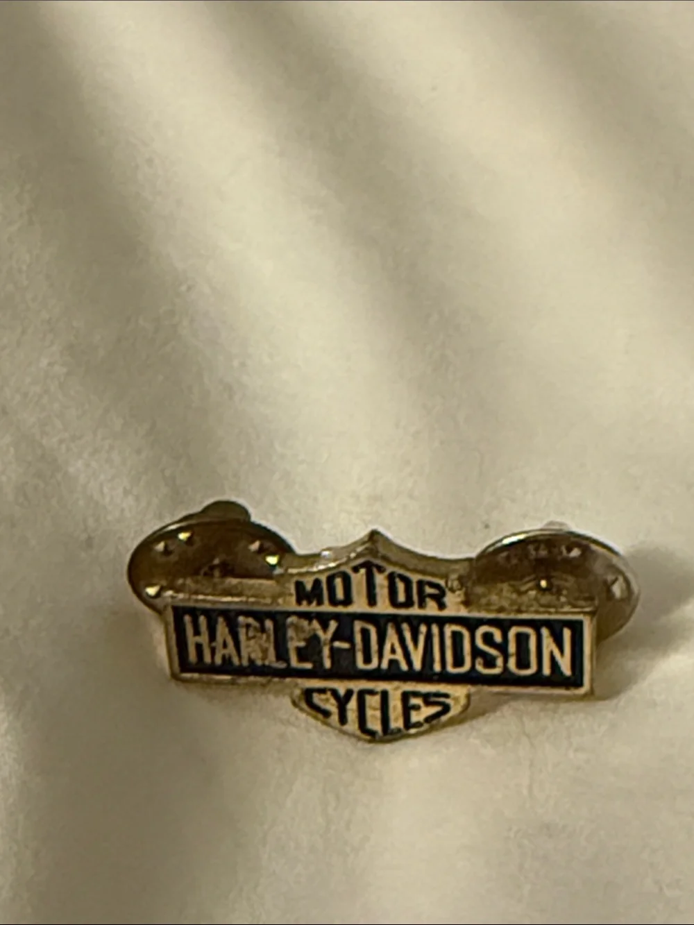 Harley-Davidson Black and Gold Bar & Shield Pin
